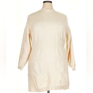 Eloquii Cream Turtleneck Sweater